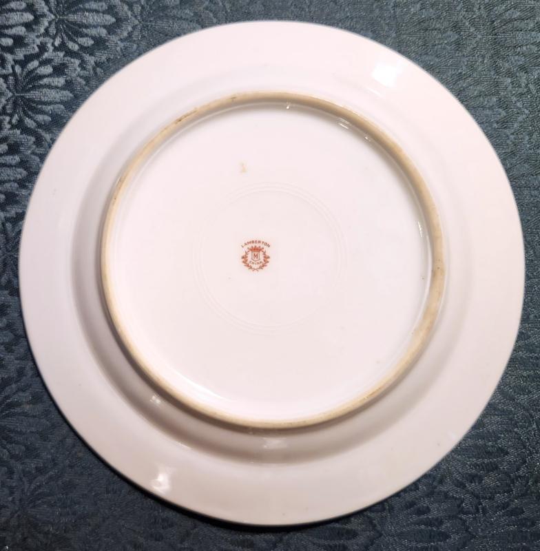 Antique Maddock Restaurant Plate #65834 Blue Classical Women 10