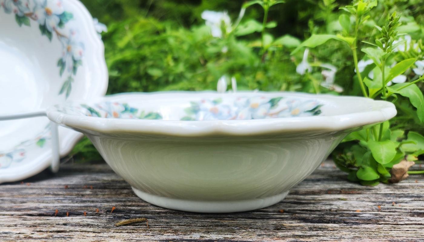 Vintage Syracuse DOGWOOD Bowl Pair Restaurant Ware 1969