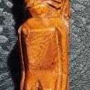 Vintage Tiki Monkeypod Wood Scoop Pair 1950s-60s Philippines