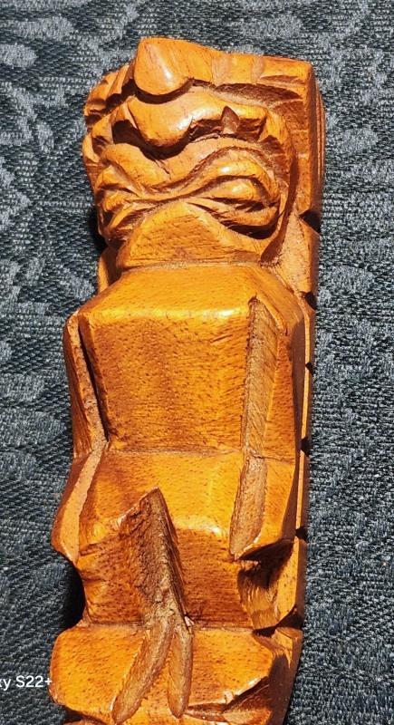 Vintage Tiki Monkeypod Wood Scoop Pair 1950s-60s Philippines