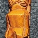 Vintage Tiki Monkeypod Wood Scoop Pair 1950s-60s Philippines