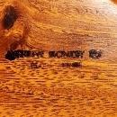 Vintage Tiki Monkeypod Wood Scoop Pair 1950s-60s Philippines