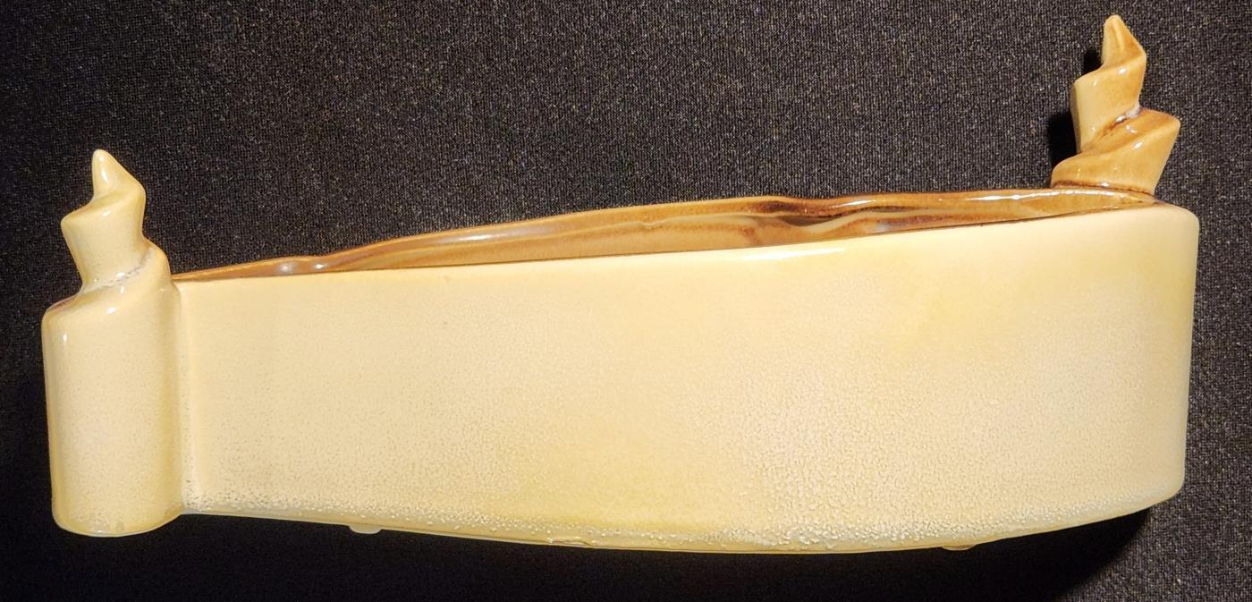 Vintage Hull Parchment/Pine Window Box/Planter 1950s MCM