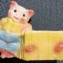 Vintage Hull #86 Pig Planter 1940s-50s