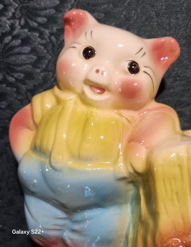 Vintage Hull #86 Pig Planter 1940s-50s