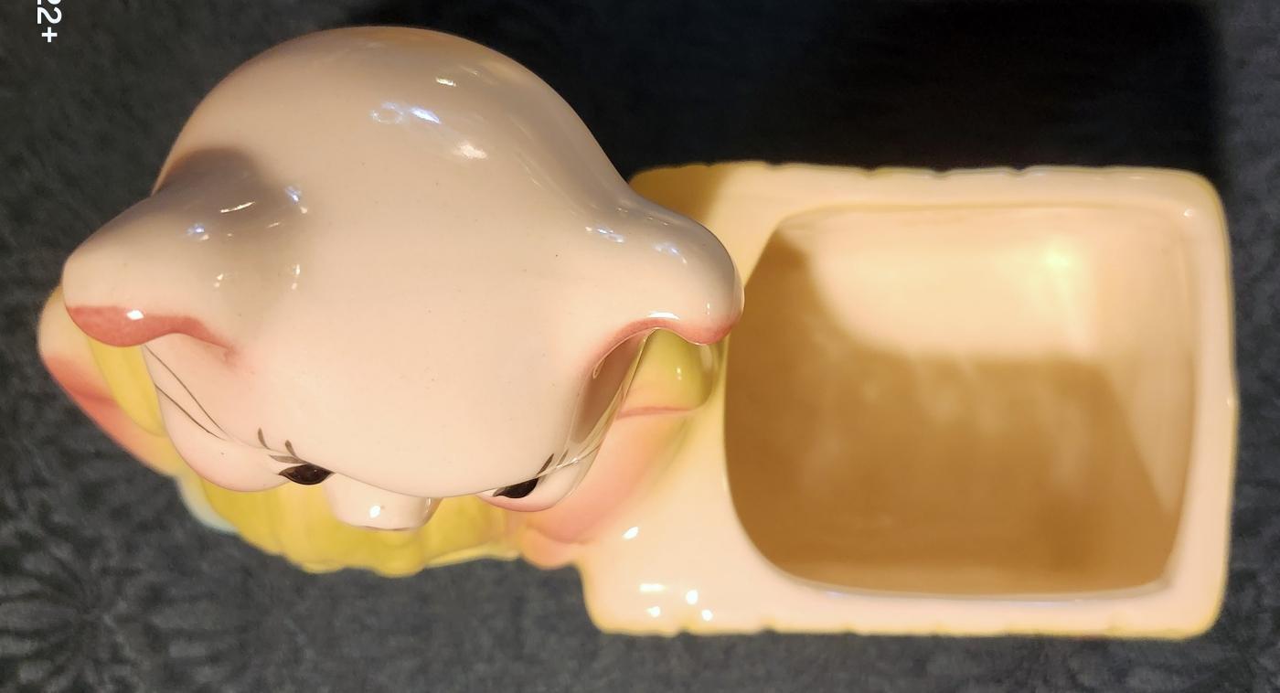 Vintage Hull #86 Pig Planter 1940s-50s