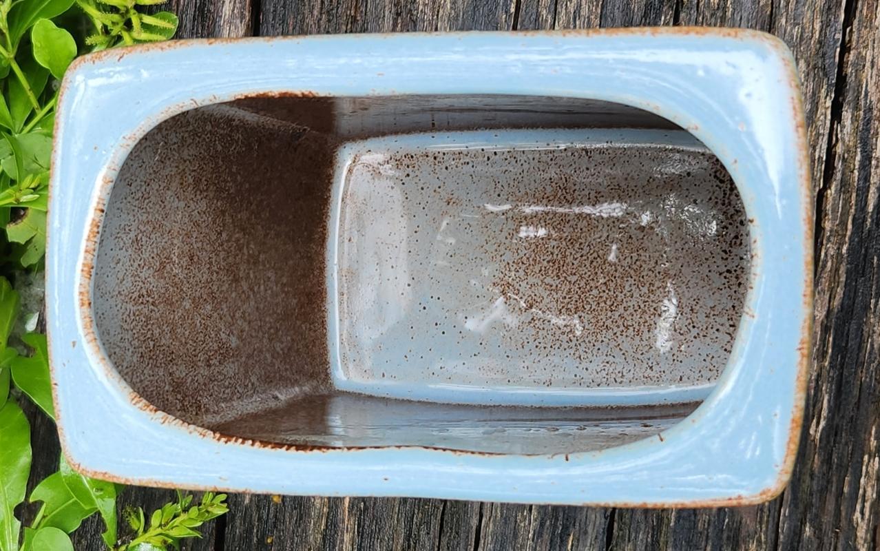 Vintage Stanley Ballard Studio Vase #21 Gray/Blue/Brown 1950s