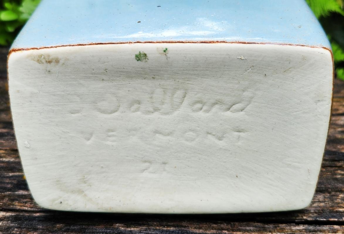 Vintage Stanley Ballard Studio Vase #21 Gray/Blue/Brown 1950s