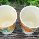 Vintage Czech #10487 Tumbler Set/4 HP Bold MC Floral 4