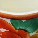 Vintage Czech #10487 Tumbler Set/4 HP Bold MC Floral 4