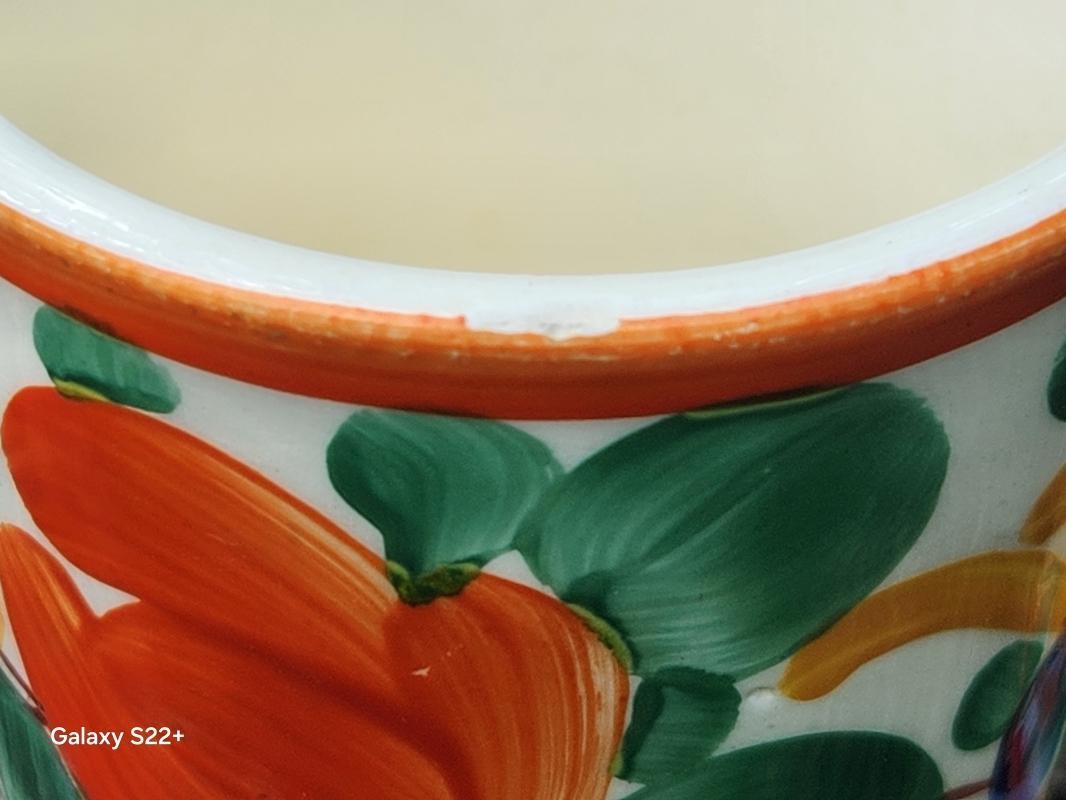 Vintage Czech #10487 Tumbler Set/4 HP Bold MC Floral 4