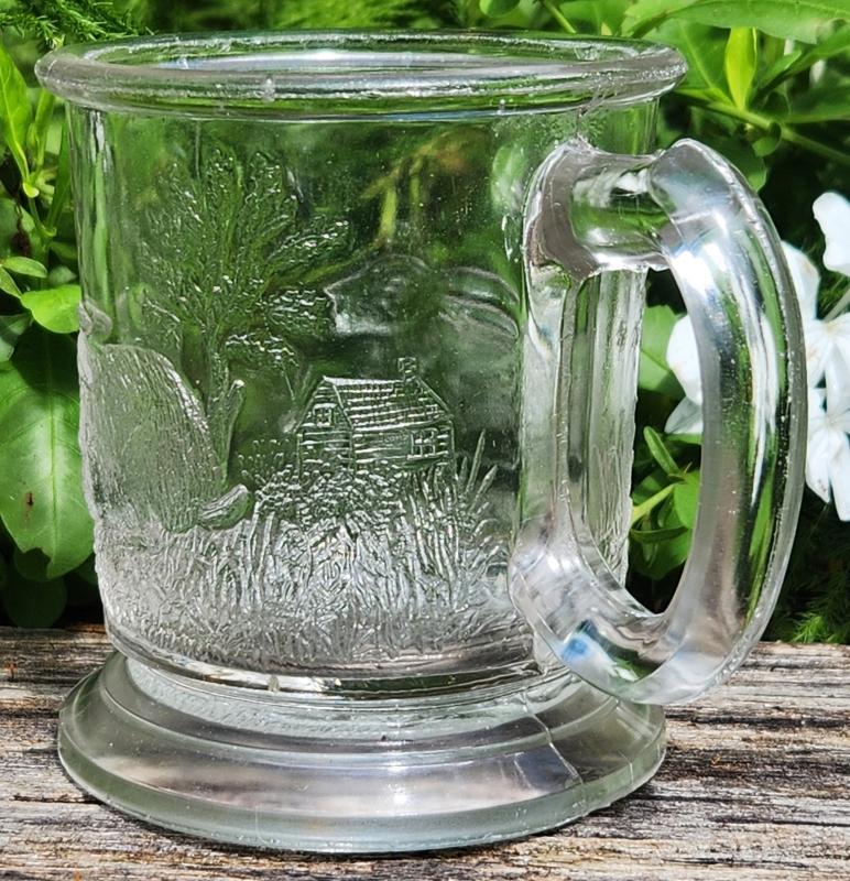 Antique Challinor/Taylor #353 Rabbit/Lamb Child's Mug EAPG 1884-91