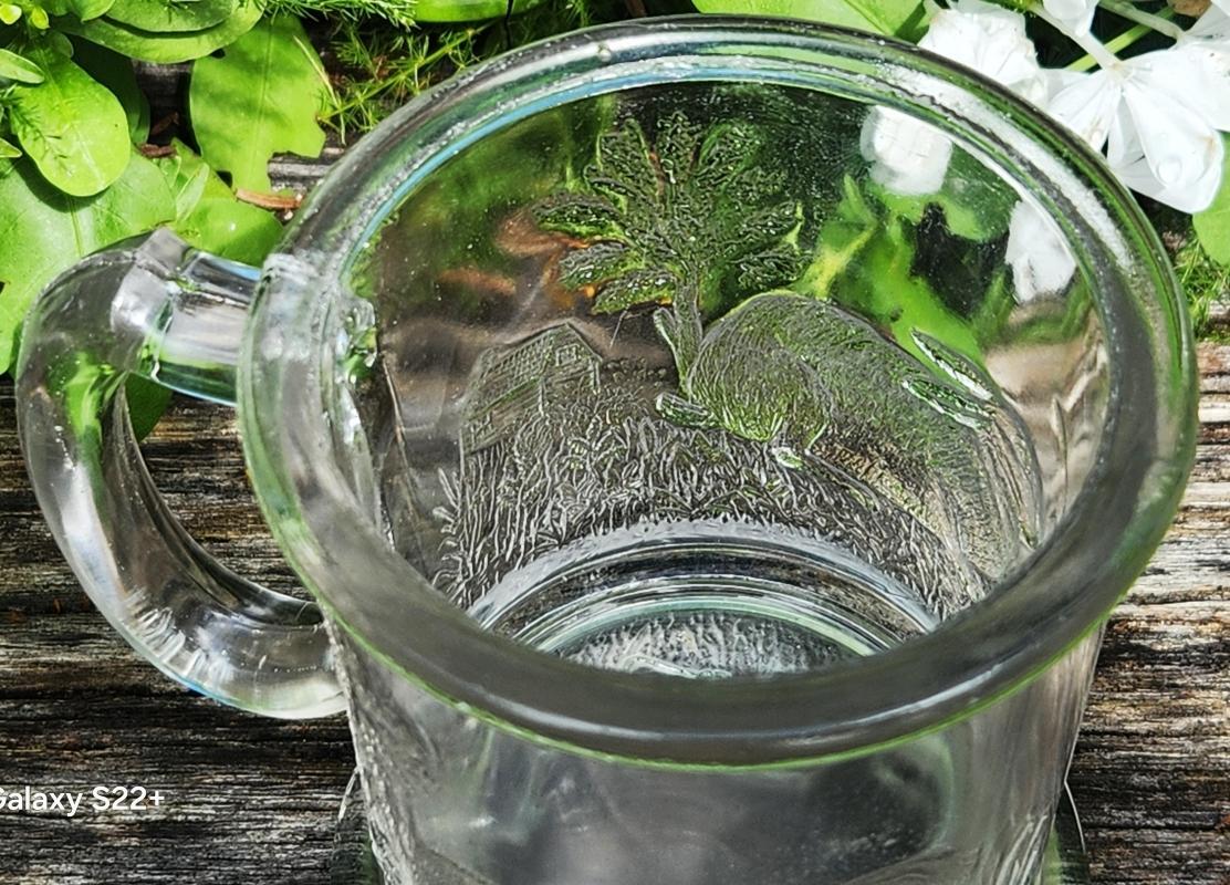 Antique Challinor/Taylor #353 Rabbit/Lamb Child's Mug EAPG 1884-91