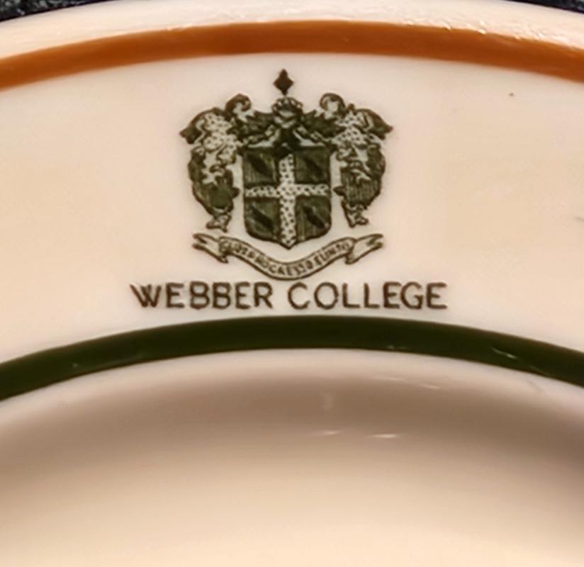Vintage Webber College Florida Restaurant Ware Plate Syracuse