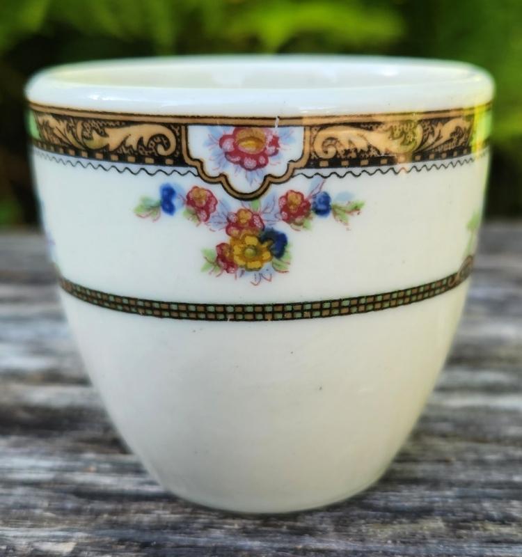 Vintage HOTEL NEW YORKER Demitasse Cup Pair Mayer 1930s