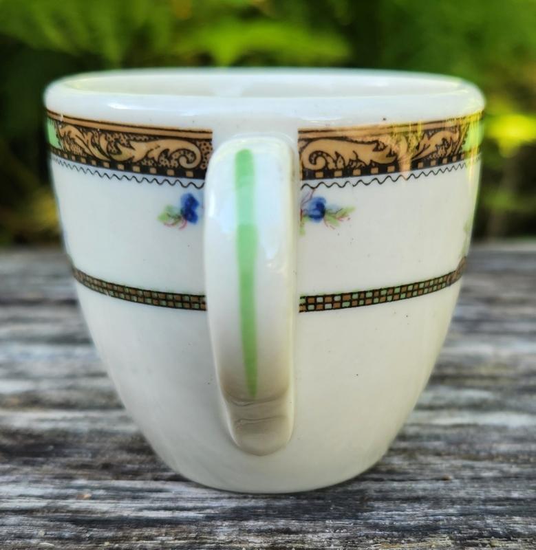 Vintage HOTEL NEW YORKER Demitasse Cup Pair Mayer 1930s