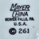 Vintage Mayer MYR76 Fish/Seaweed Restaurant Plate Set/4 1960s