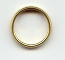 Vintage 18K+ Gold Wedding Band Ring 3g 1950s Sz 5.5
