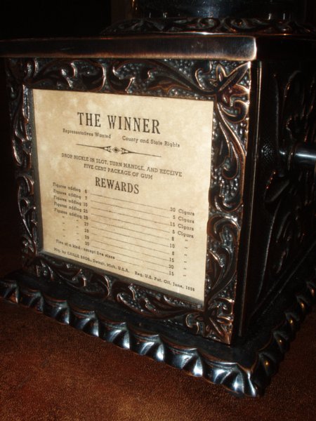 Caille Brothers Winner Dice Machine