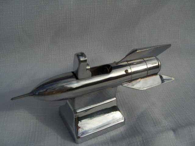 置物 60s vintage art deco rocket object Antiques, Art, Vintage