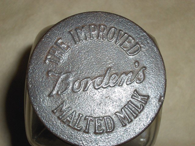 Borden's Malted Milk Glass Jar