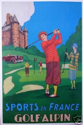 Golf Alpin Sports en France poster 2002 26x39 inches