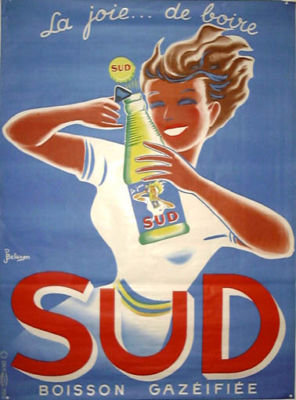 Boisson Sud by Bellenger 1950 on linen excellent