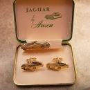 Jaguar XK120 Vintage cufflinks and Tie clip in original box Ansen cufflinks roadster sportscar cuff links
