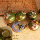 19th Century Chinese Cloisonne necklace ALL metal chinese with lotus flower enamel clasp