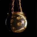 Vintage Fish bowl necklace Lucite goldfish pendant FIGURAL Acrylic jewelry Zoology gift ichthyologist