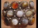 Gaudy AGATE HUGE Primitive Gothic Bracelet