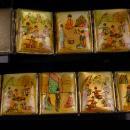 Vintage Wide Persian Bracelet - Antique portrait miniatures - storytelling panels - set in silver and mother of pearl