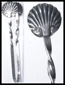 Sterling Victorian SHELL Aesthetic Sugar Tongs