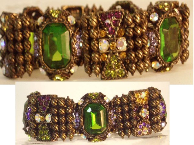 Heavily jeweled encrusted renaissance Bracelet