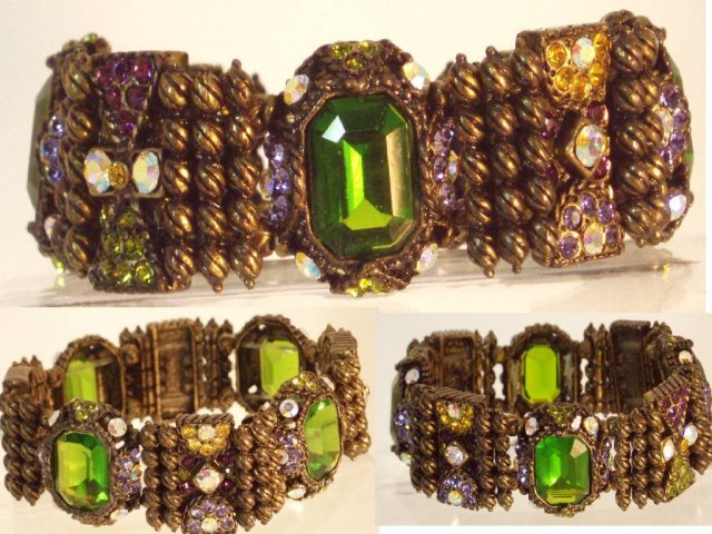 Heavily jeweled encrusted renaissance Bracelet