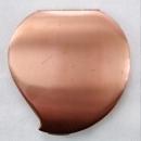 Large Ladies Compact Art Deco Swirled Heart