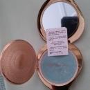 Large Ladies Compact Art Deco Swirled Heart