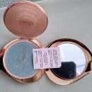 Large Ladies Compact Art Deco Swirled Heart