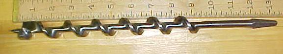 James Swan Ship Auger Bit 16/16 inch New Old Stock Single Lip