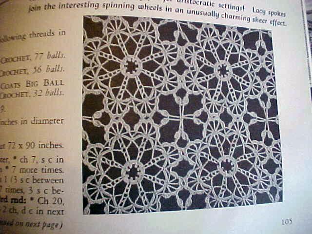 Crocheting Tablecloths & Placemats 1975