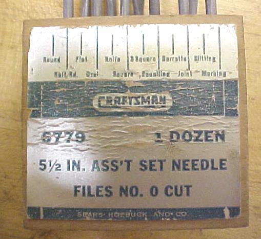 Vintage Craftsman Needle File Set w/Box