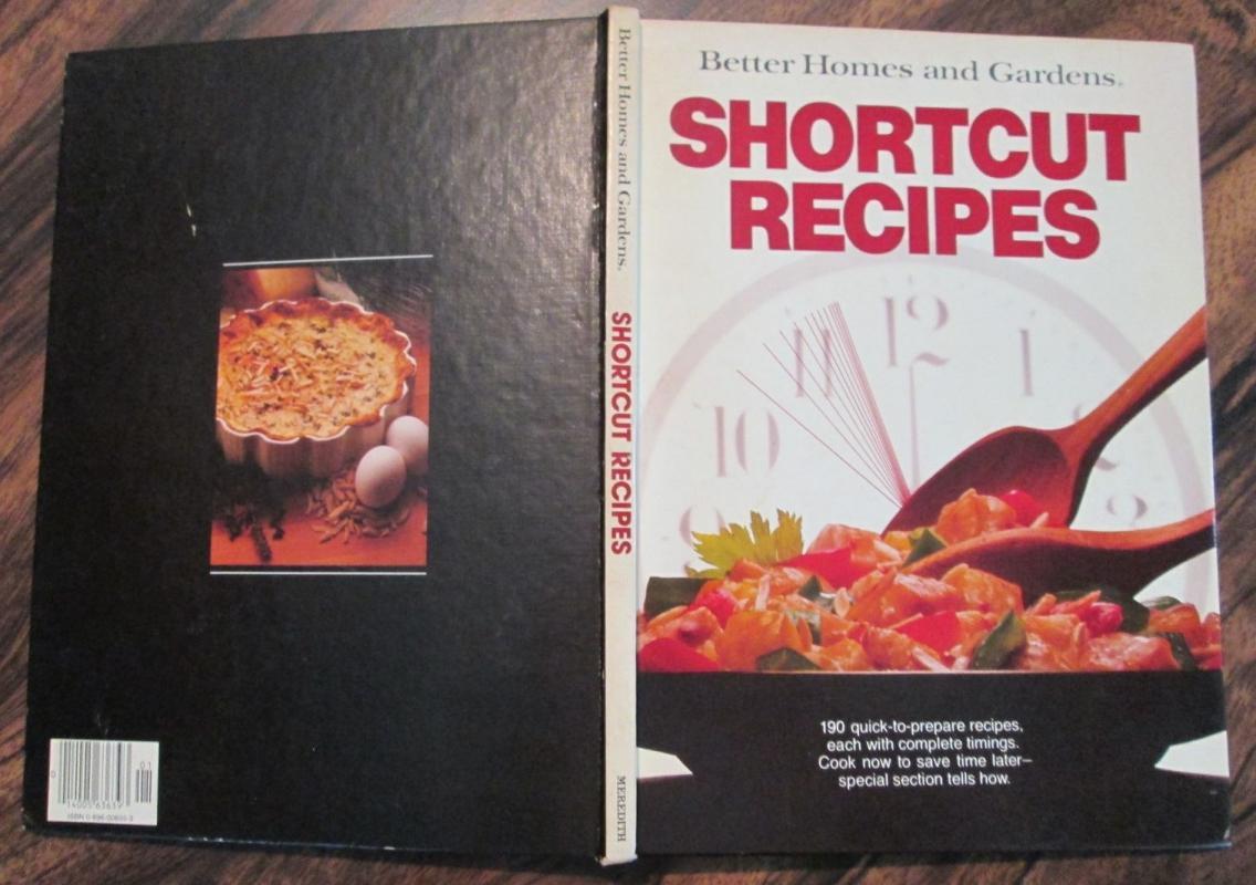 Cookbook Shortcut Recipes 1980