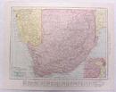 Antique Map South Africa 1916 Nice Details & Colors