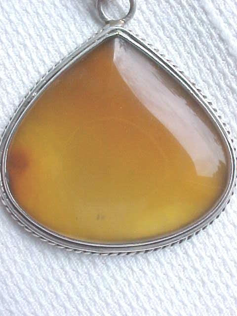 Australian Carnelian Sterling Silver Pendant