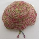 Bowl Woven Fabric Hand made Beaded