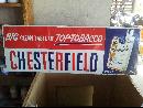 Chesterfield Cigarettes Single sided sign 1950's