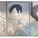 Snow, Moon and Flowers: Snow, the Actor Onoe Baiko in the Role of Iwakura no Sogen - 1890 - Tsukioka Yoshitoshi (1839-1892) - Japan - Meiji period (1868-1912)