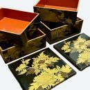 Japan - Wood and Lacquare - Jubako w/Maki-e - Meiji