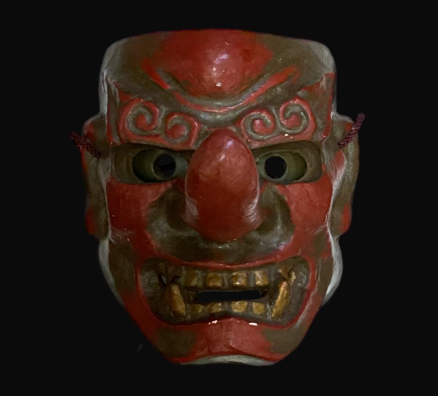 Japan - Handmade charismatic tengu mask - 1960s.