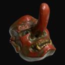 Japan - Handmade charismatic tengu mask - 1960s.